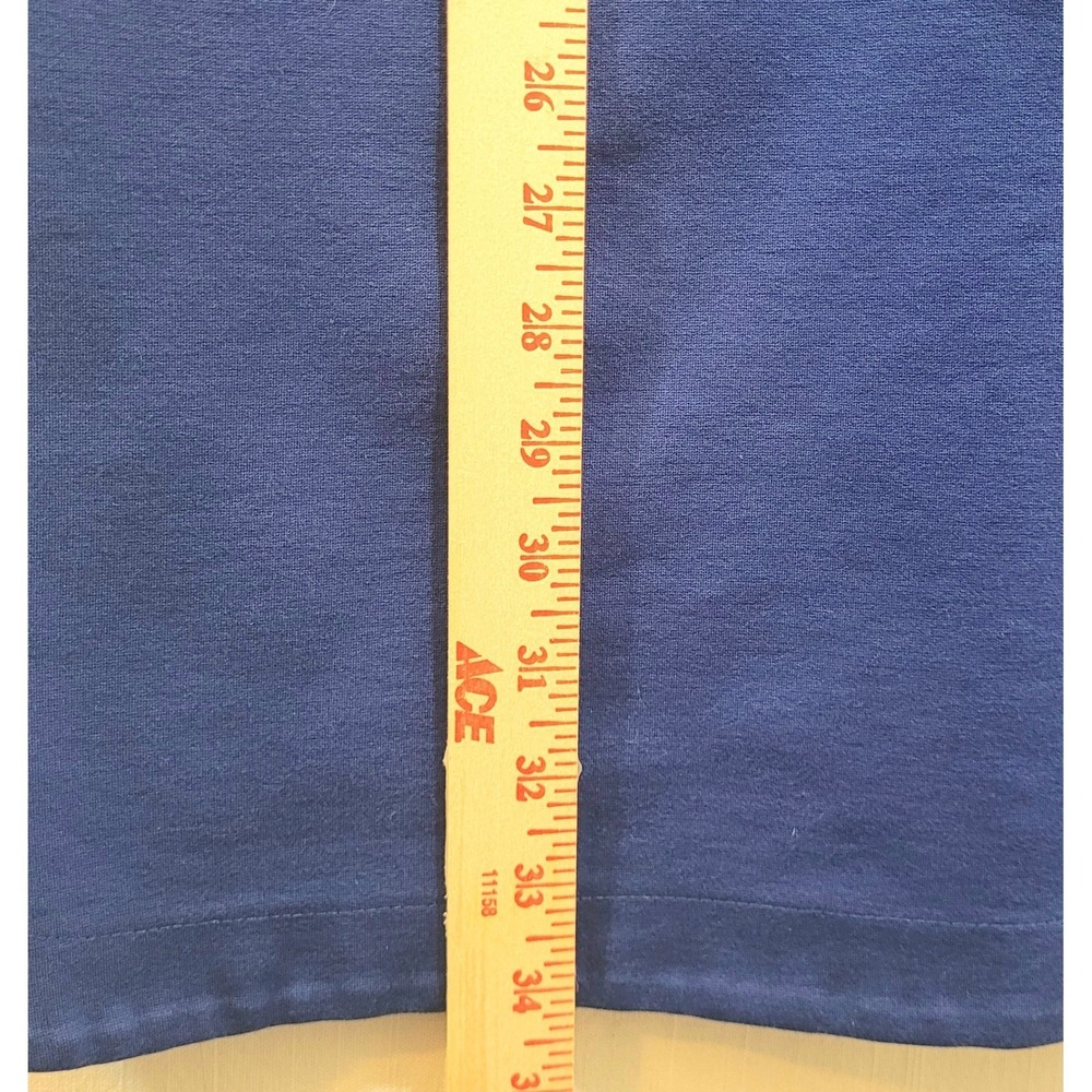 Banana Republic Blue Career Shift Dress Pockets S-Slv Womenrs 6 Stretch Knee - Picture 7 of 9